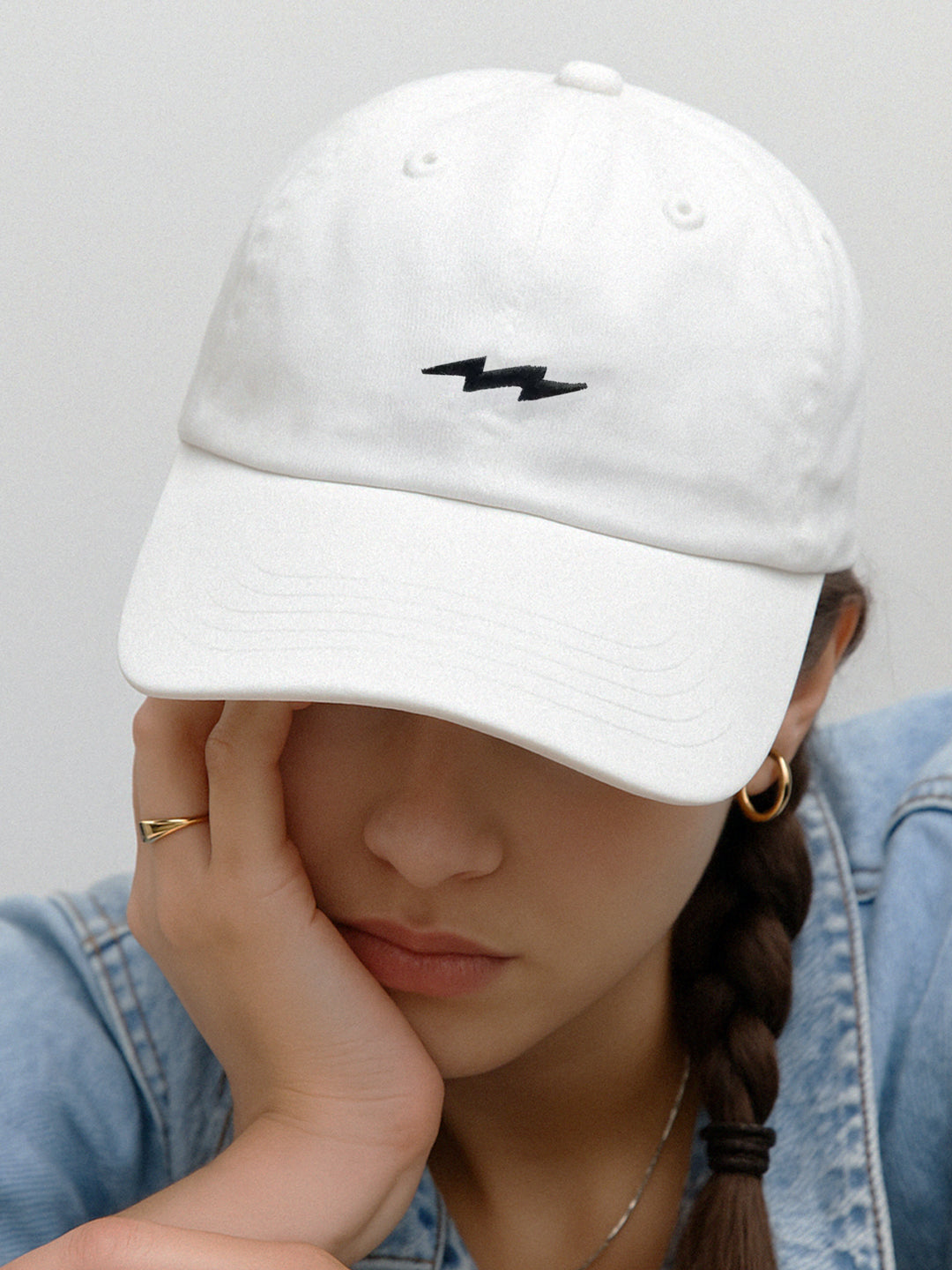 Thunder Dad Cap White
