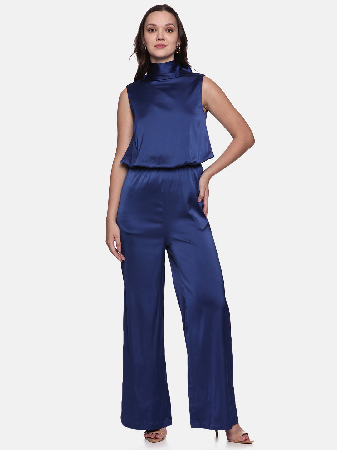 Jumpsuit with high neckline for ladies