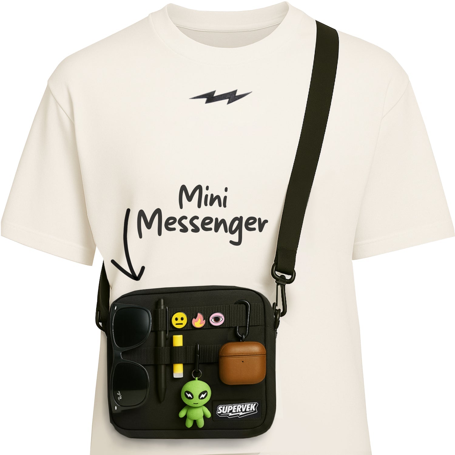 Mini "Messenger" Bag with Accessories on MOLLE Webbing