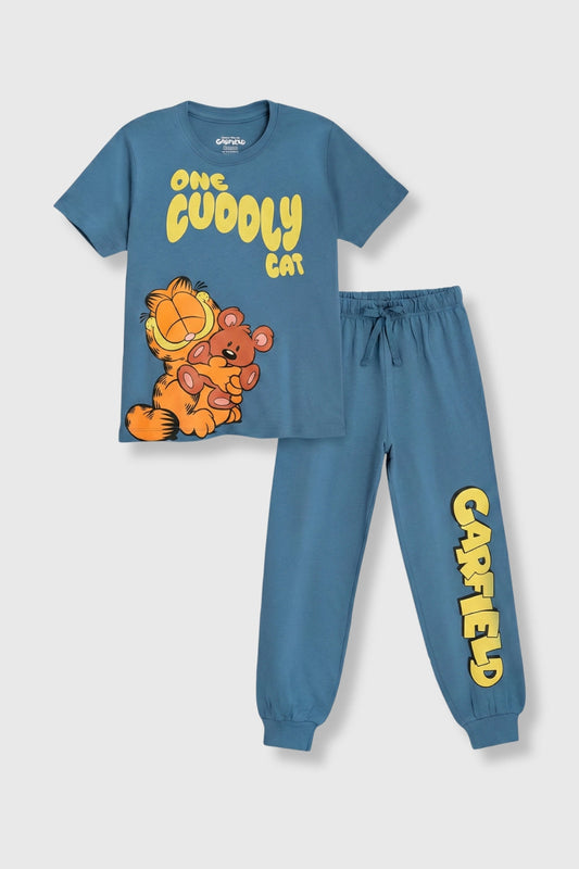 Garfield Cuddles Pajama Set Nap Chief