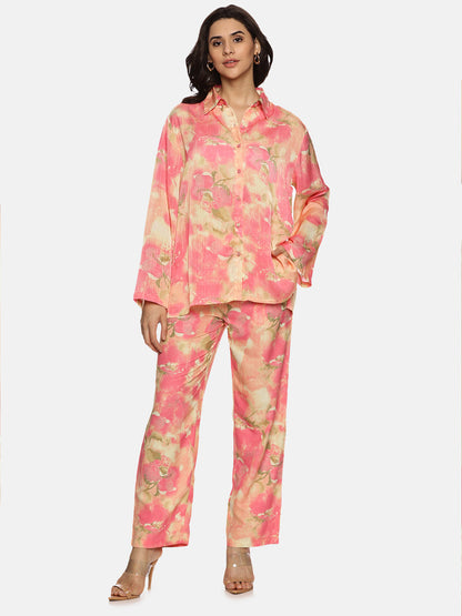 Buy pink coord set for women 