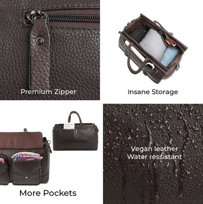 The Weekender Travel Bag - Mocha Brown