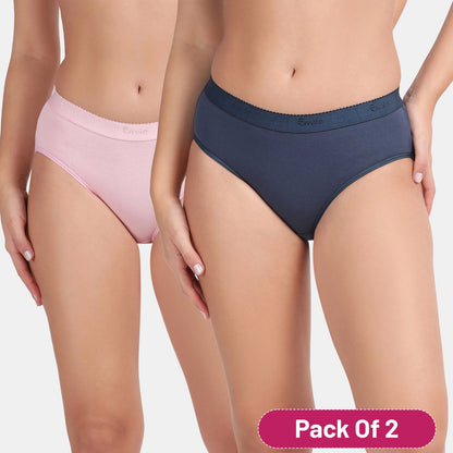 Envie Medium Rise 3/4th Coverage Hipster (Pack of 2)