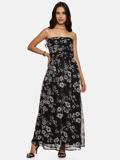 Off-shoulder maxi dress for ladies 