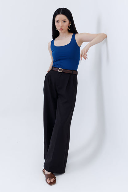 Pleated Parallel Trousers