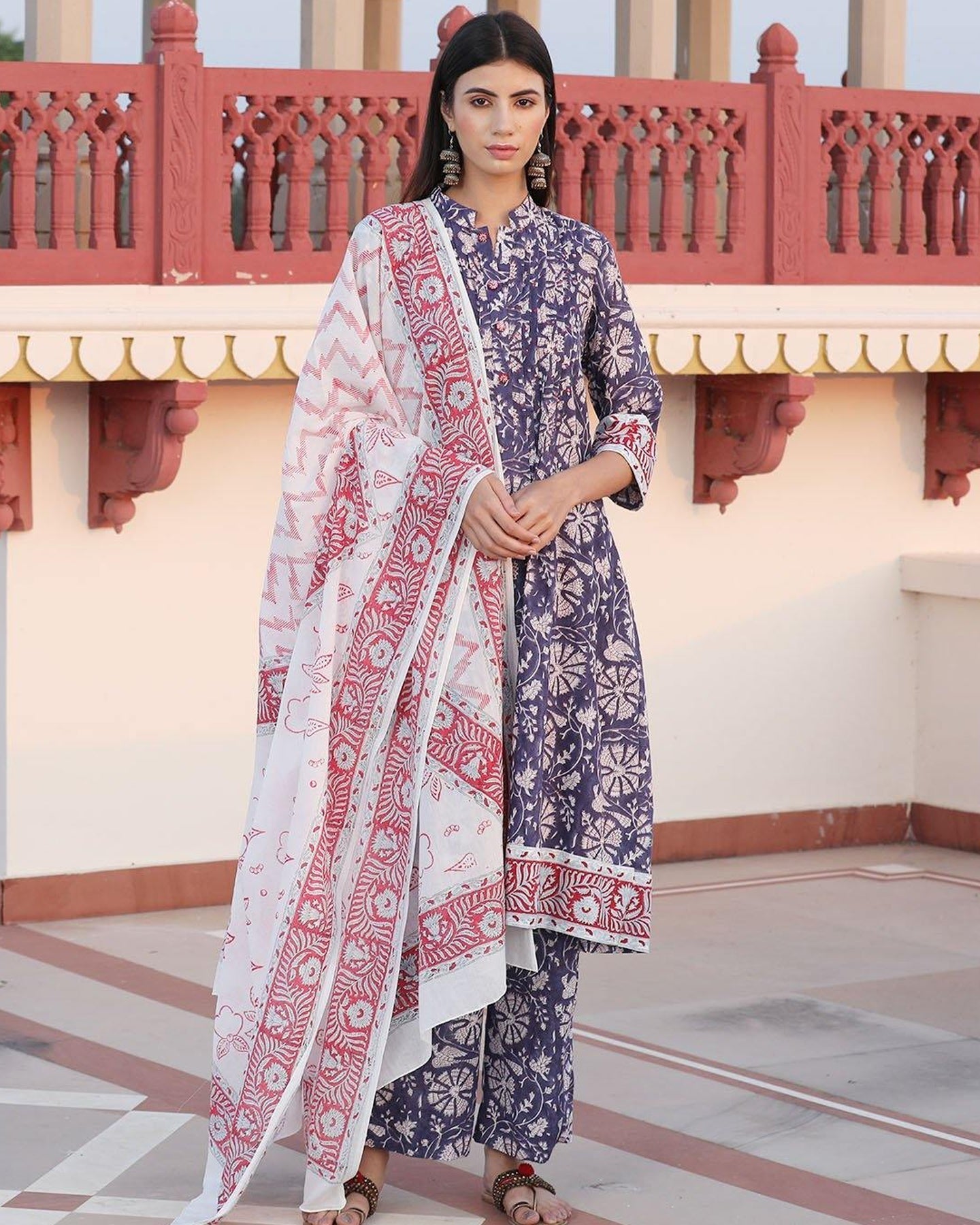 Blue Violet Suit Set