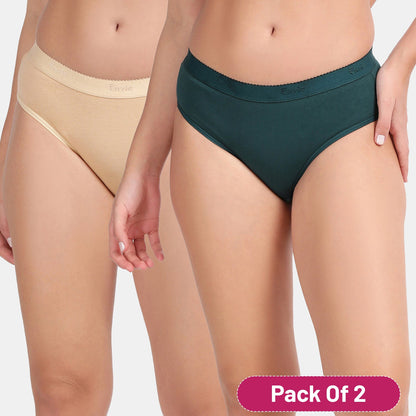 Envie Medium Rise 3/4th Coverage Hipster (Pack of 2)
