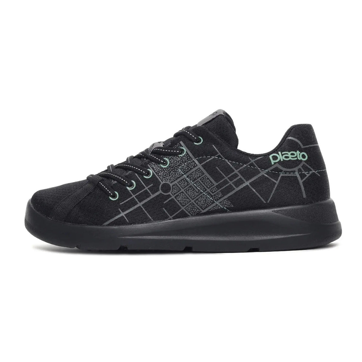 Men's Maidaan Black Training Shoes Plaeto