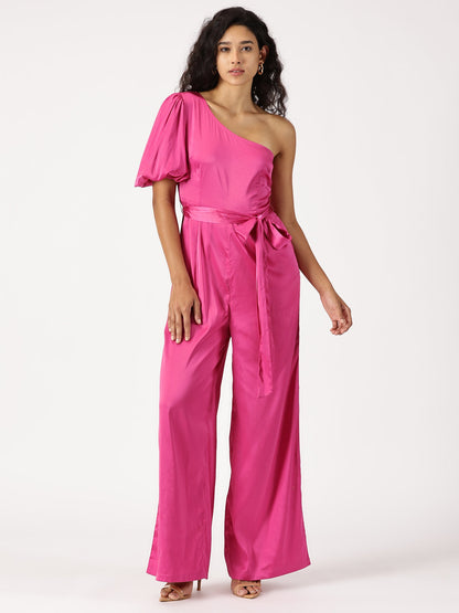 Pink sleeveless jumpsuit For Women