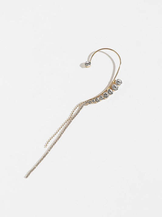 Golden Radiance Cuff Earrings