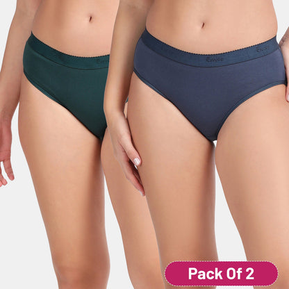 Envie Medium Rise 3/4th Coverage Hipster (Pack of 2)