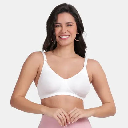 White Envie minimiser bra non padded non wired 3/4th coverage smooth support bra
