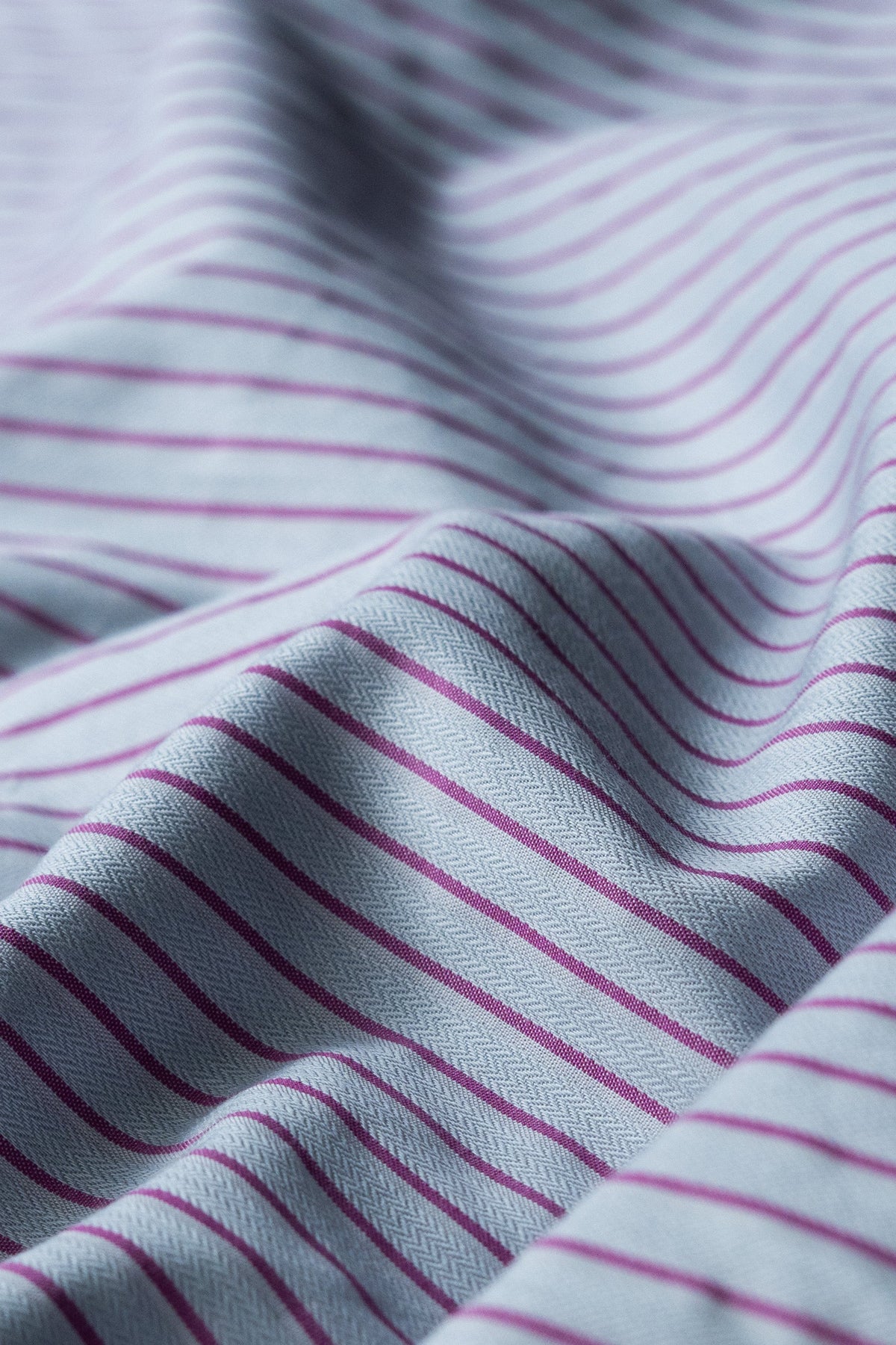 Pink Regular Fit Striped Formal Cotton Shirt for Men (LAYLA)
