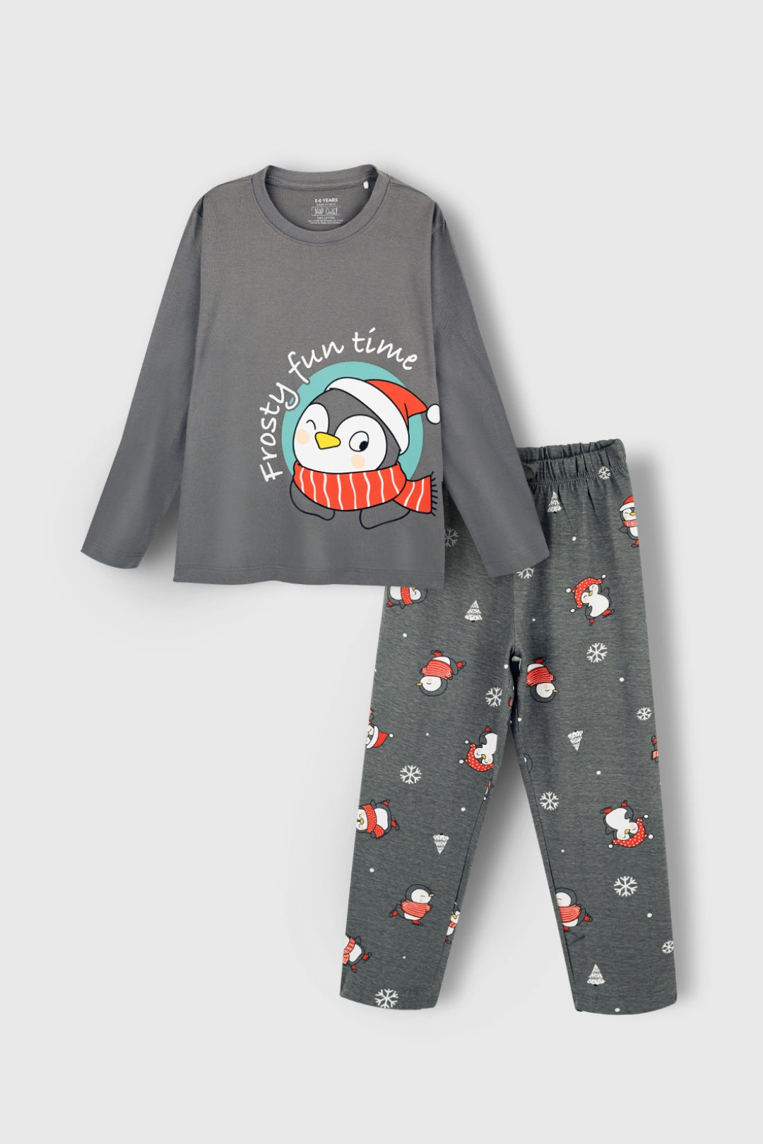 Cozy Penguin Pajama Set for Family Nap Chief