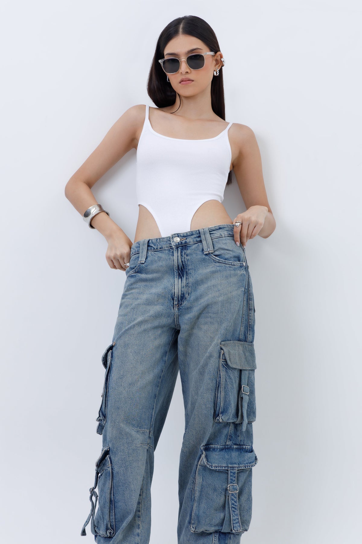 Ribbed High Cut Bodysuit