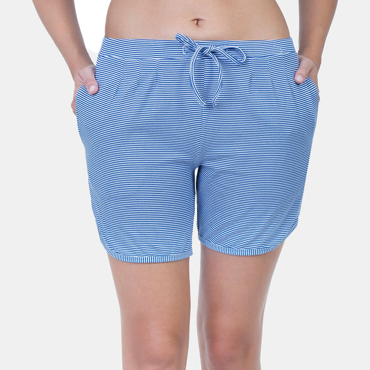 Envie Regular Fit Thigh Length Knitted Shorts