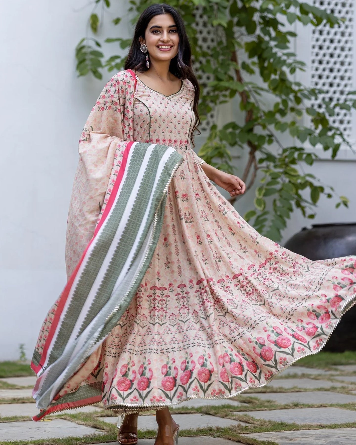 Mughal Buta Flower Suit Set
