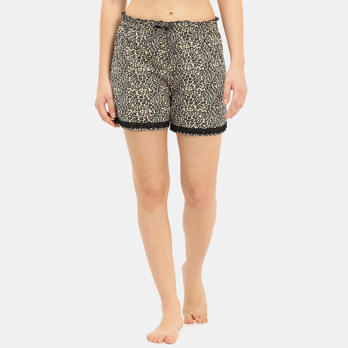 Envie Regular Fit Night Shorts Cheeta Pt - Assorted