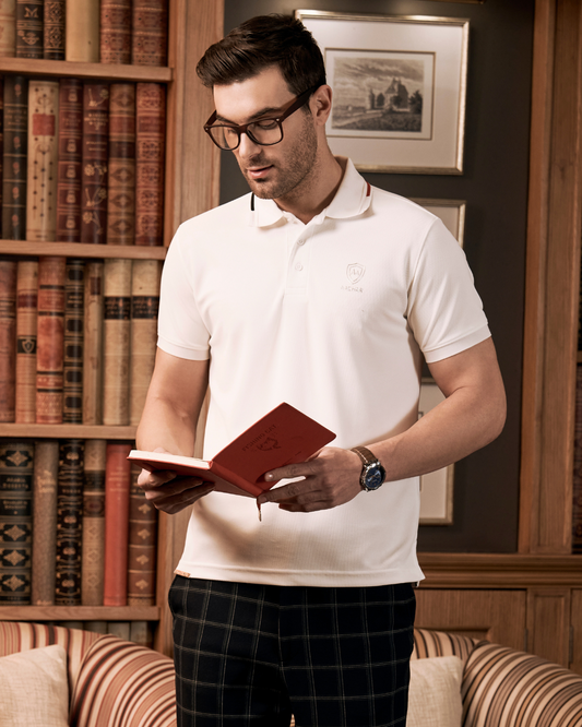 White Premium Polo Aachari