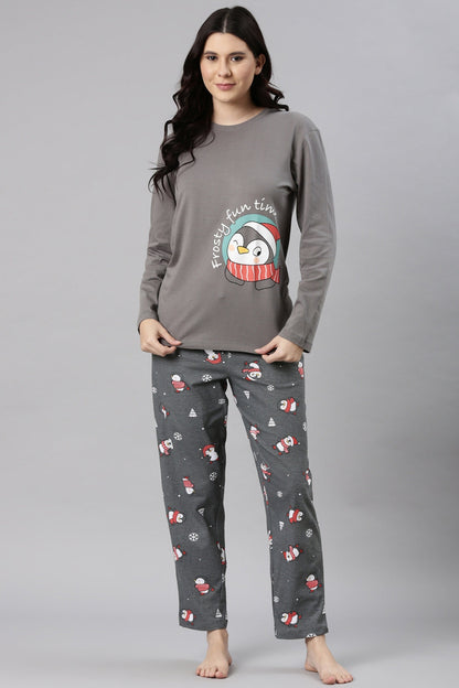 Cozy Penguin Pajama Set for Family Nap Chief