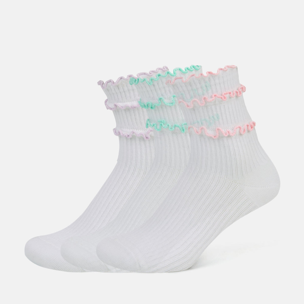 Women’s Frilled High Ankle Socks SocksXpress