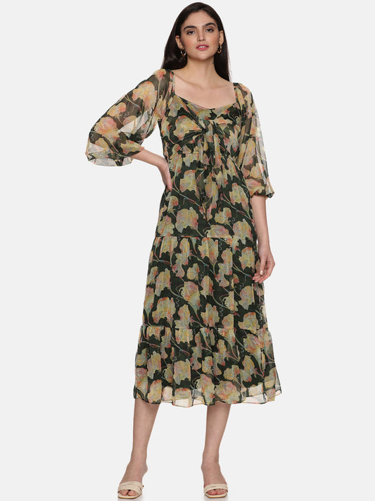 Sweetheart Neck Midaxi Dress For Women