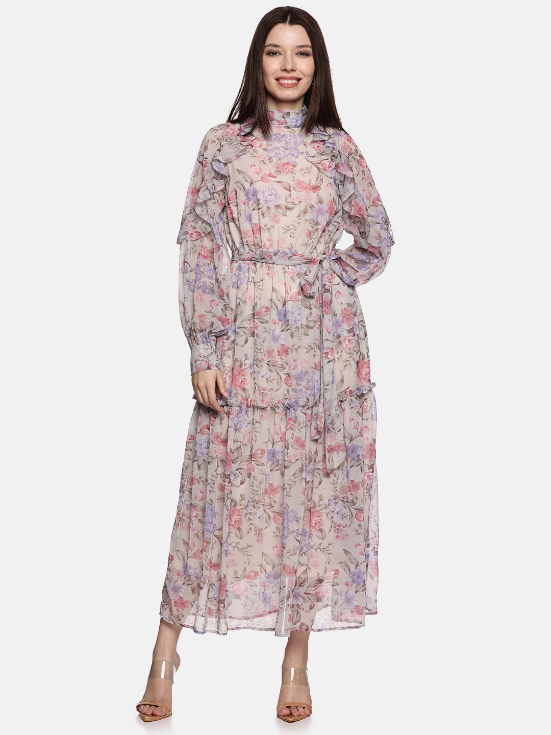 Blouson Sleeve Dress For Women
