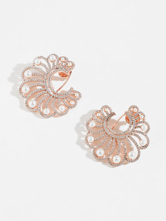 Pearlescent Gold Studs