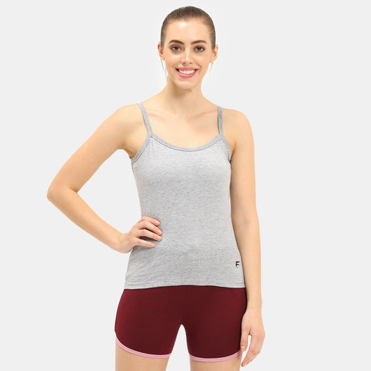 Envie Regular Fit Round Neck Short Length Basic Camisole