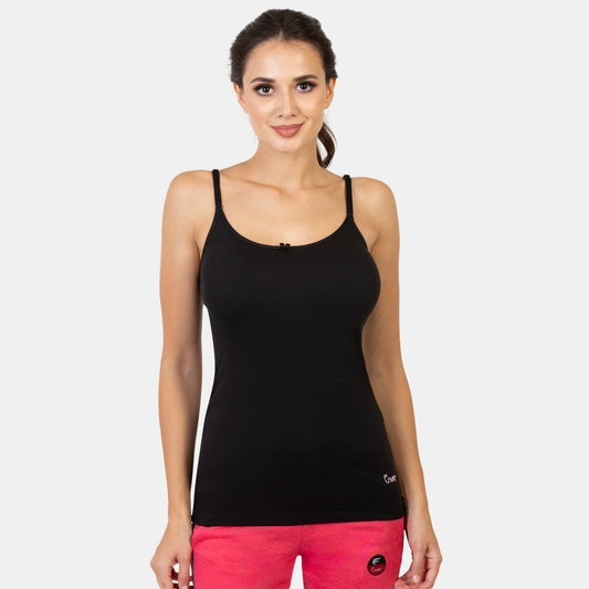 Envie Regular Fit Scoop Neck Hip Length Basic Camisole
