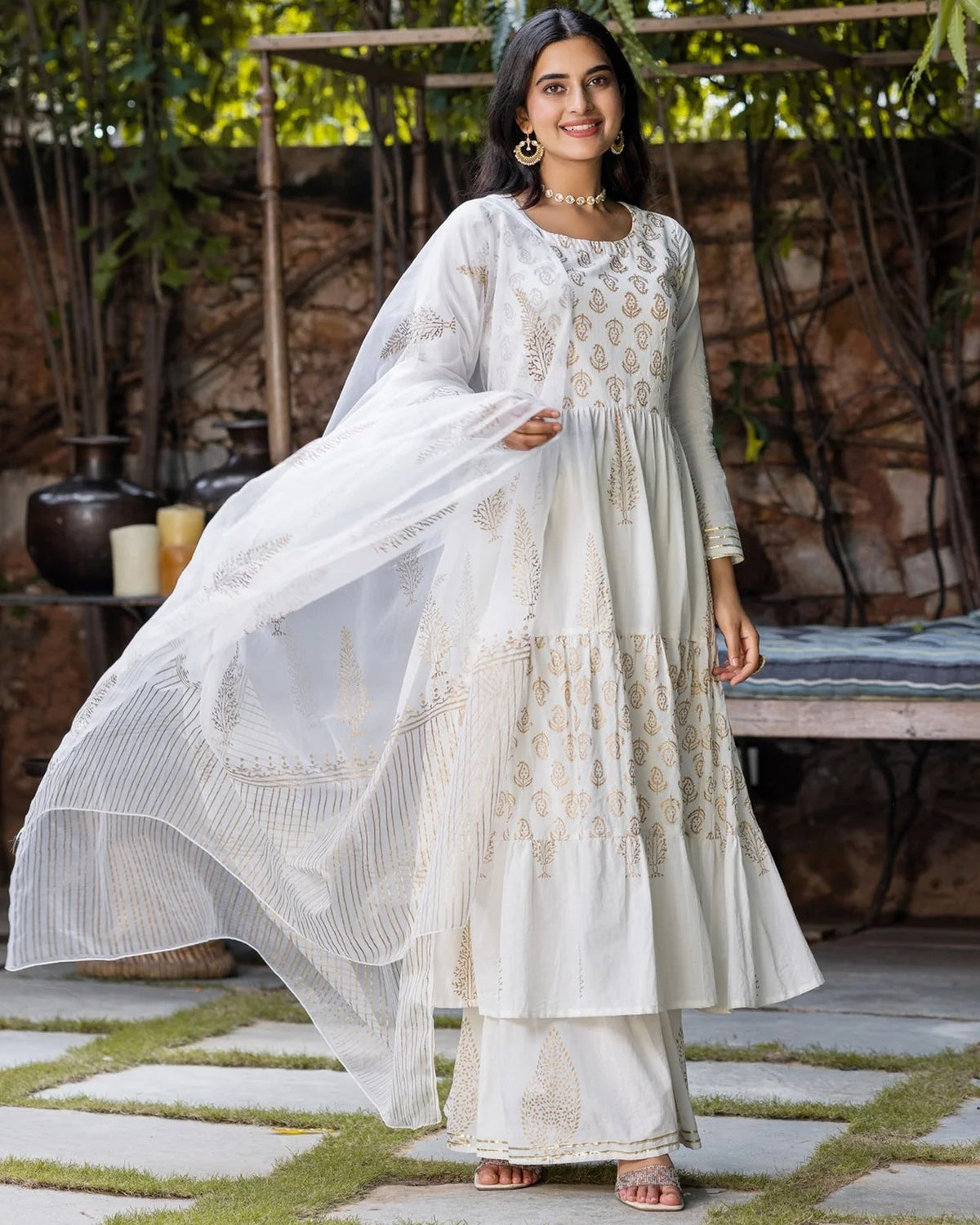 Offwhite Umang Foil Suit Set