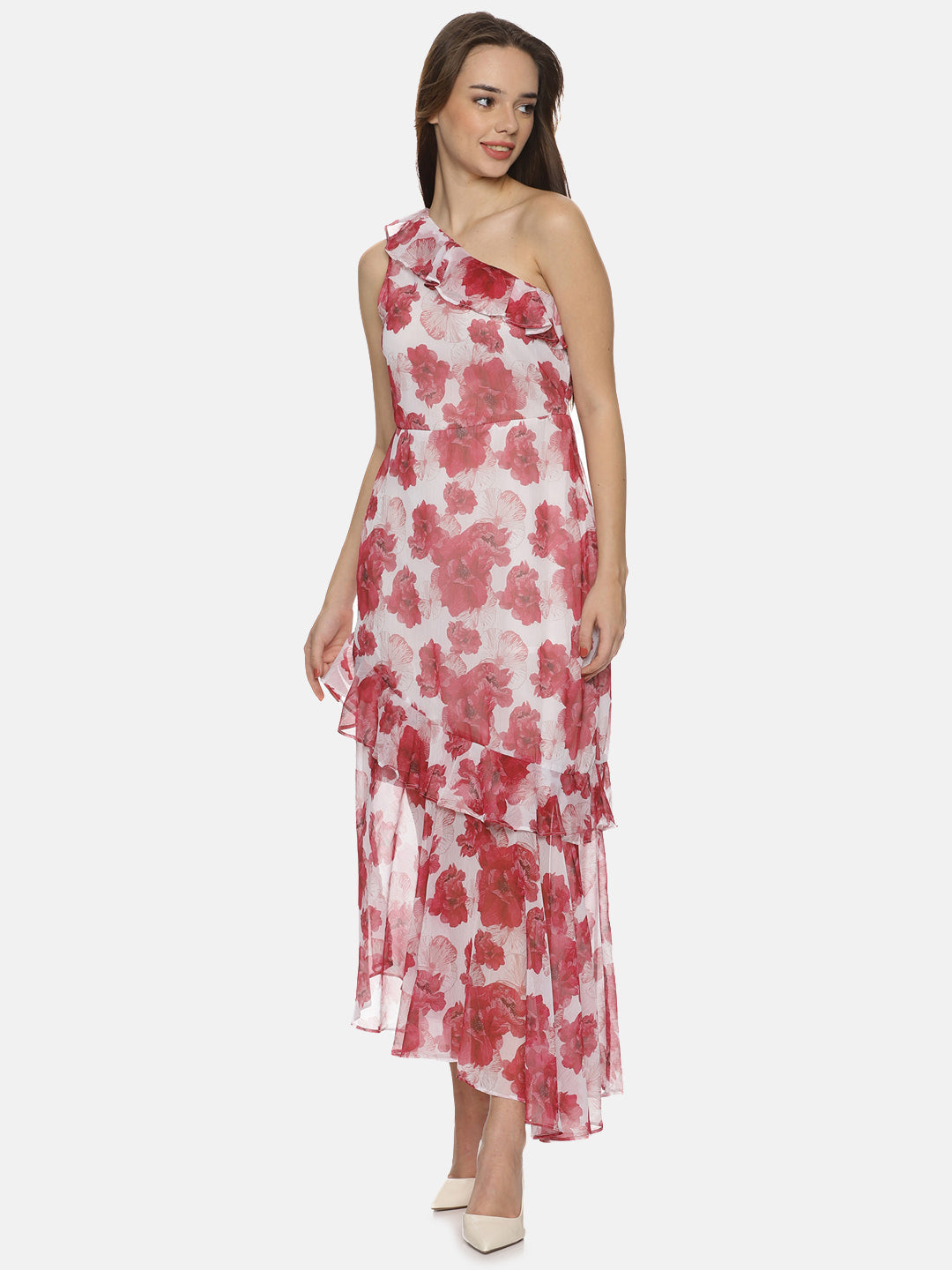 Buy One Shoulder Dress For Women In White