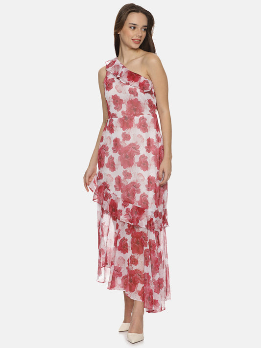 Buy One Shoulder Dress For Women In White