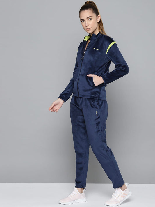 Alcis Women Navy Blue Solid Tracksuits