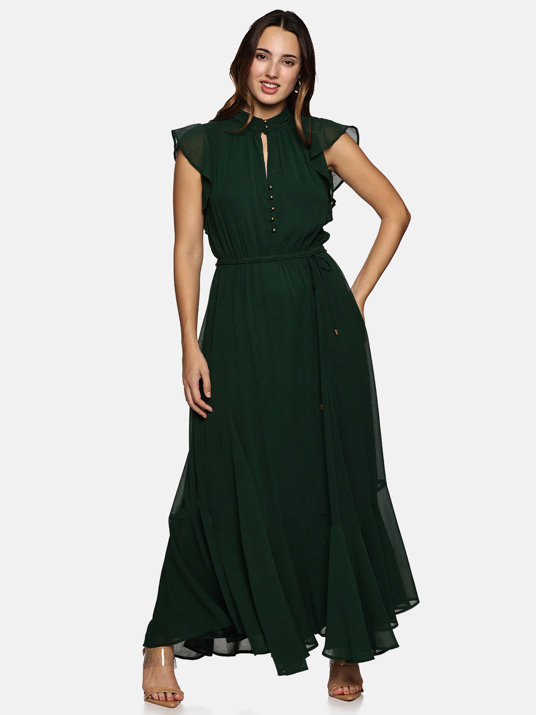 Green dress for women