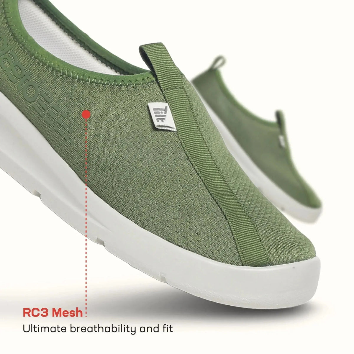 Men’s EZPlay Slip-On Olive Green Shoes Plaeto