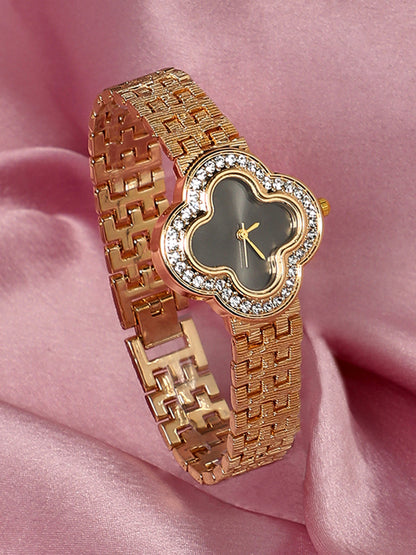 Embellished Clove Watch - Gold