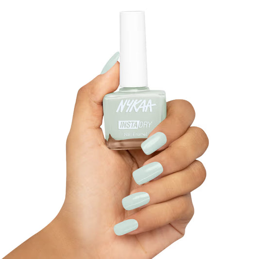 Nykaa Nail Enamel - 358 Green Grid 9 MILLI_LITRE
