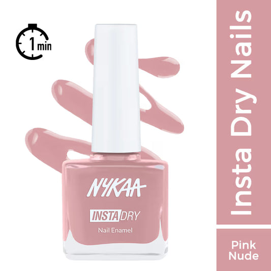 Nykaa Insta Dry Nail Enamel - 344 Nude Notification 9 MILLI_LITRE