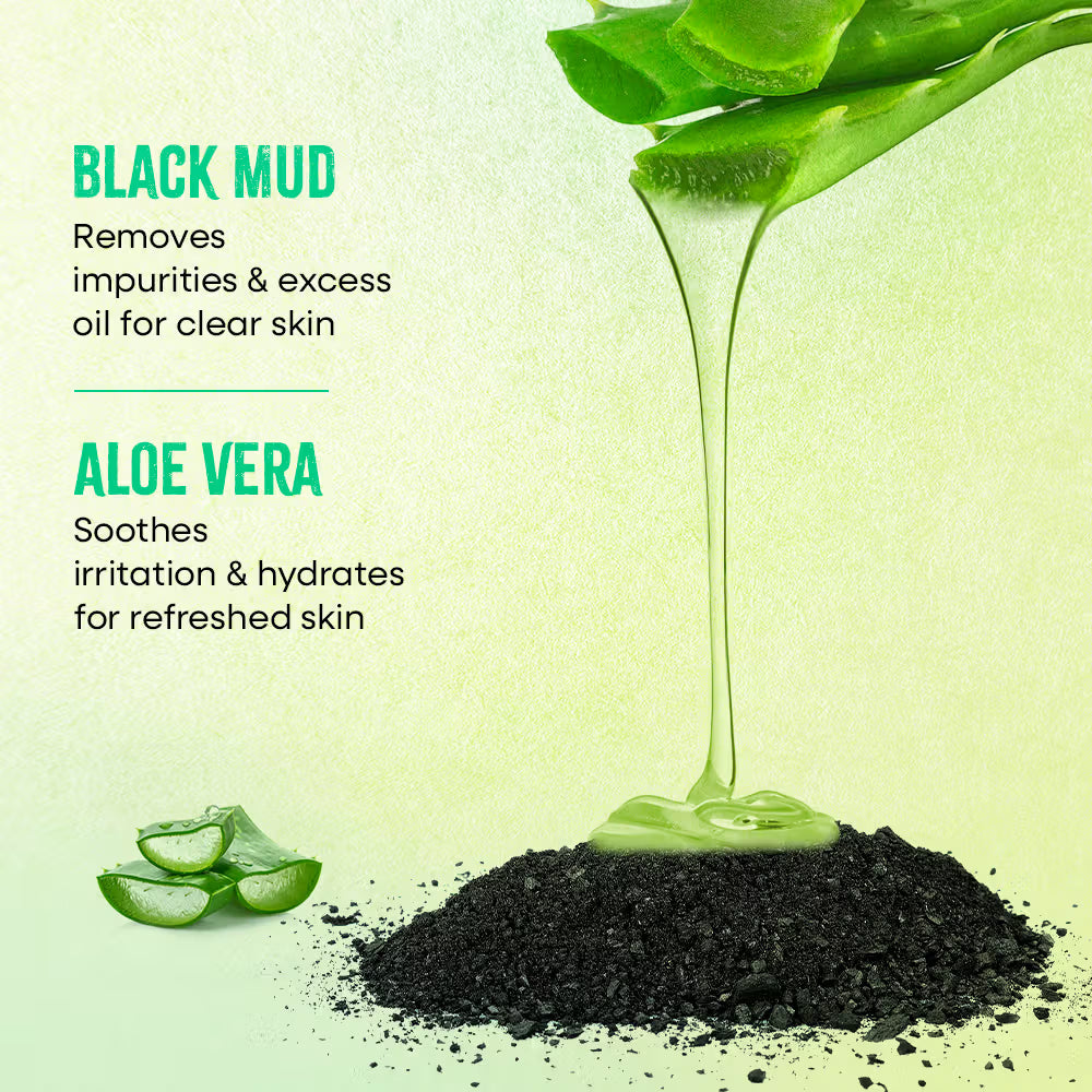Nykaa Skin Secrets Black Mud & Aloe Vera Sheet Mask 20 MILLI_LITRE
