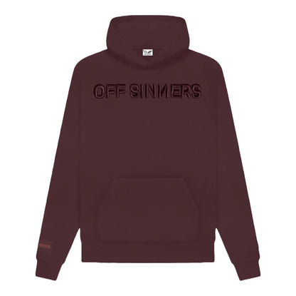 Acid Wash Raven Born Embroidered Brown Hoodie Off Sinners
