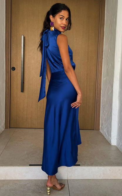 IS.U  Blue Tie Knot Co-ord Set