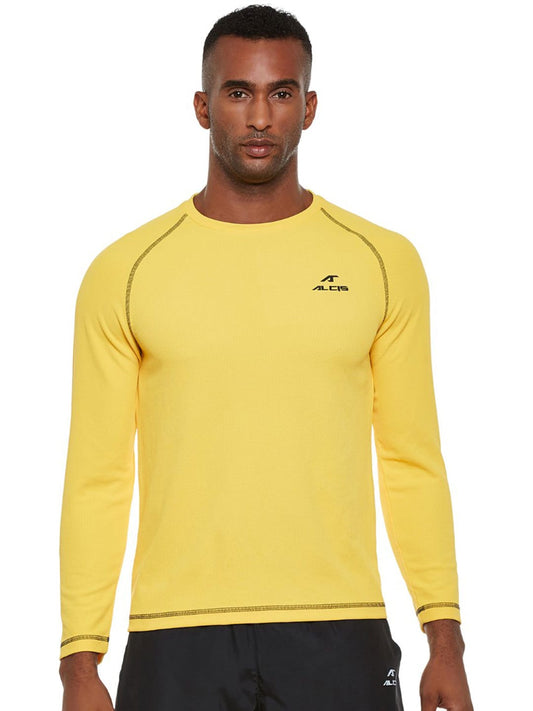 Alcis Mens Yellow Sweat Shirt 207MSS015 207MSS015-S