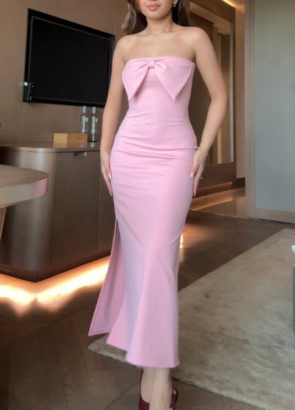 Brietta Bow Slit Dress