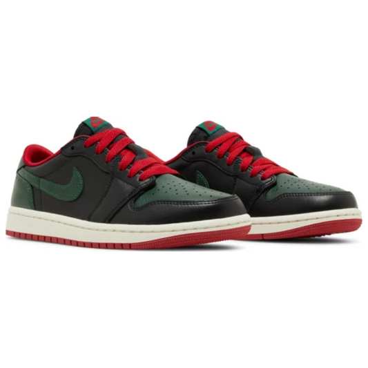 Wmns Jordan 1 Retro Low OG 'Black/Gorge Green'
