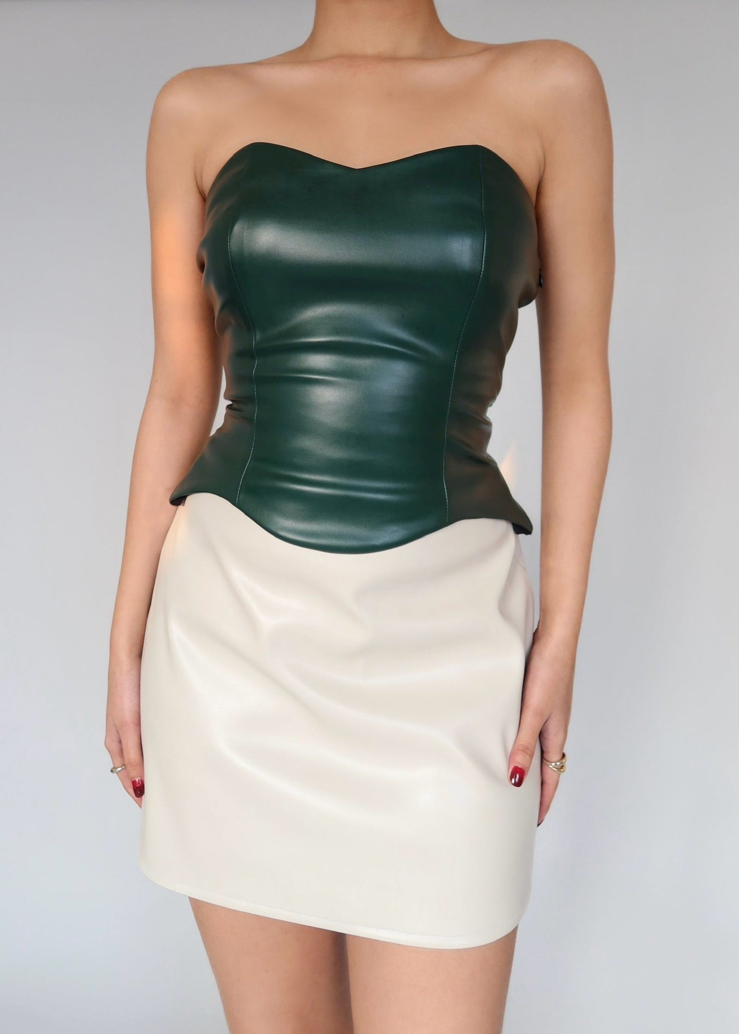 Agnes PU Leather Top