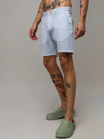 Seersucker Stripe Shorts
