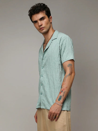 Grain-Textured Shirt