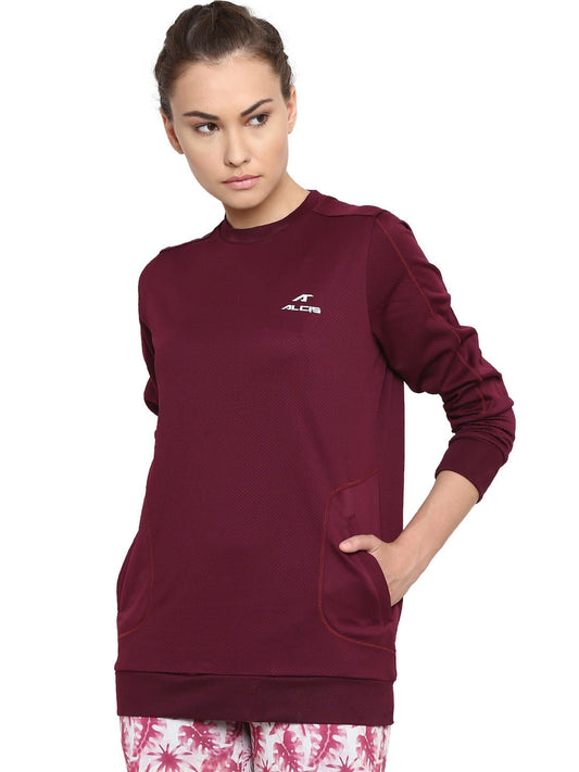 Women Solid Black Sweatshirts 234WSS072-S