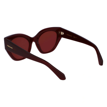 Salvatore Ferragamo Opaline Wine Woman Sunglasses